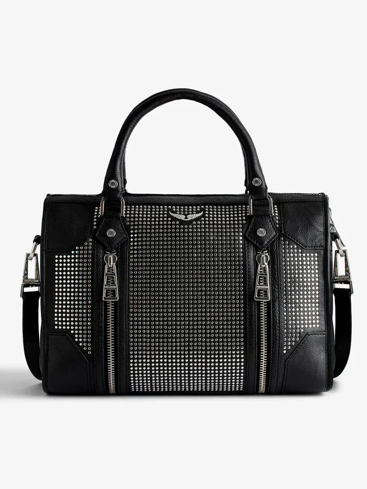 Zadig & Voltaire  -  Sac noir à clous femme