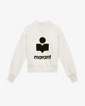 Isabel Marant -  Pull à logo blanc femme