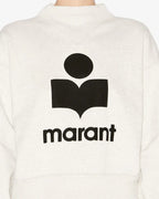 Isabel Marant -  Pull à logo blanc femme