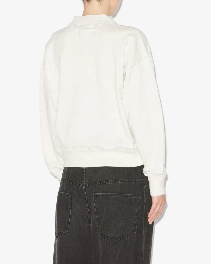 Isabel Marant -  Pull à logo blanc femme