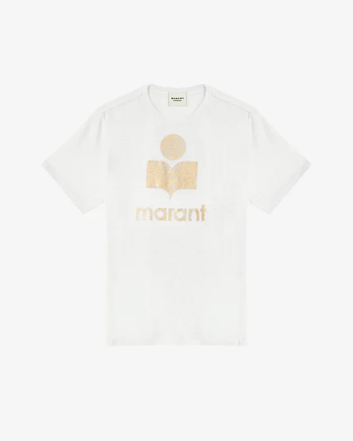 Isabel Marant - teeshirt femme blanc/or